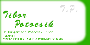 tibor potocsik business card